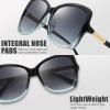 imageThe Fresh Womens Oversized Square Jackie O Cat Eye Hybrid Butterfly Fashion Sunglasses  Exquisite Packaging731603 Crystal Blue Black Paint