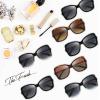imageThe Fresh Womens Oversized Square Jackie O Cat Eye Hybrid Butterfly Fashion Sunglasses  Exquisite Packaging731604 Demi