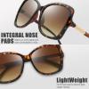 imageThe Fresh Womens Oversized Square Jackie O Cat Eye Hybrid Butterfly Fashion Sunglasses  Exquisite Packaging731604 Demi