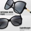 imageThe Fresh Womens Oversized Square Jackie O Cat Eye Hybrid Butterfly Fashion Sunglasses  Exquisite Packaging731605 Black