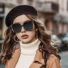 imageThe Fresh Womens Oversized Square Jackie O Cat Eye Hybrid Butterfly Fashion Sunglasses  Exquisite Packaging731701black