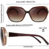 imageThe Fresh Womens Oversized Square Jackie O Cat Eye Hybrid Butterfly Fashion Sunglasses  Exquisite Packaging732703 Crystal Brown Black Paint
