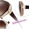 imageThe Fresh Womens Oversized Square Jackie O Cat Eye Hybrid Butterfly Fashion Sunglasses  Exquisite Packaging732703 Crystal Brown Black Paint