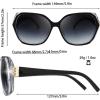 imageThe Fresh Womens Oversized Square Jackie O Cat Eye Hybrid Butterfly Fashion Sunglasses  Exquisite Packaging732704 Crystal Black