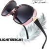 imageThe Fresh Womens Oversized Square Jackie O Cat Eye Hybrid Butterfly Fashion Sunglasses  Exquisite Packaging732705 Crystal Burgundy