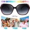 imageThe Fresh Womens Oversized Square Jackie O Cat Eye Hybrid Butterfly Fashion Sunglasses  Exquisite Packaging732705 Crystal Burgundy