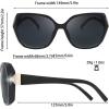 imageThe Fresh Womens Oversized Square Jackie O Cat Eye Hybrid Butterfly Fashion Sunglasses  Exquisite Packaging7327pol01 Black