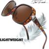 imageThe Fresh Womens Oversized Square Jackie O Cat Eye Hybrid Butterfly Fashion Sunglasses  Exquisite Packaging7327pol02 Leopard Print