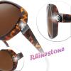imageThe Fresh Womens Oversized Square Jackie O Cat Eye Hybrid Butterfly Fashion Sunglasses  Exquisite Packaging7327pol02 Leopard Print