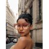 imageThe Fresh Womens Oversized Square Jackie O Cat Eye Hybrid Butterfly Fashion Sunglasses  Exquisite Packaging733001 Light Brown