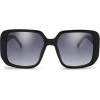 imageThe Fresh Womens Oversized Square Jackie O Cat Eye Hybrid Butterfly Fashion Sunglasses  Exquisite Packaging733003 Black