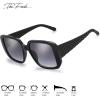 imageThe Fresh Womens Oversized Square Jackie O Cat Eye Hybrid Butterfly Fashion Sunglasses  Exquisite Packaging733003 Black