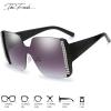 imageThe Fresh Womens Oversized Square Jackie O Cat Eye Hybrid Butterfly Fashion Sunglasses  Exquisite Packaging733101 Black
