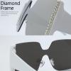 imageThe Fresh Womens Oversized Square Jackie O Cat Eye Hybrid Butterfly Fashion Sunglasses  Exquisite Packaging733102 White