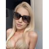 imageThe Fresh Womens Oversized Square Jackie O Cat Eye Hybrid Butterfly Fashion Sunglasses  Exquisite PackagingBrown black