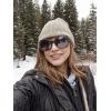 imageThe Fresh Womens Oversized Square Jackie O Cat Eye Hybrid Butterfly Fashion Sunglasses  Exquisite PackagingBrown black