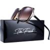 imageThe Fresh Womens Oversized Square Jackie O Cat Eye Hybrid Butterfly Fashion Sunglasses  Exquisite PackagingBrown black