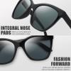 imageThe Fresh Womens Polarized Fashion Tip Pointed Cateye Sunglasses  Gift Box Package7414p01black