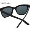 imageThe Fresh Womens Polarized Fashion Tip Pointed Cateye Sunglasses  Gift Box Package7414p01black