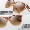 imageThe Fresh Womens Polarized Fashion Tip Pointed Cateye Sunglasses  Gift Box Package7414p02demoBrown