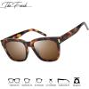 imageThe Fresh Womens Polarized Fashion Tip Pointed Cateye Sunglasses  Gift Box Package7416p02demi