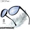 imageThe Fresh Womens Polarized Fashion Tip Pointed Cateye Sunglasses  Gift Box PackageL902bblack