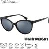 imageThe Fresh Womens Polarized Fashion Tip Pointed Cateye Sunglasses  Gift Box PackageL902bblack