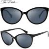 imageThe Fresh Womens Polarized Fashion Tip Pointed Cateye Sunglasses  Gift Box PackageL902bblack