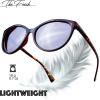 imageThe Fresh Womens Polarized Fashion Tip Pointed Cateye Sunglasses  Gift Box PackageL903btortoise