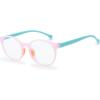imageKids Blue Light Blocking Glasses Silicone Flexible TR90 Frame Computer Gaming TV Phone Glasses for Boys Girls Age 314 312 yrOld B0303 Pink BlueB0303 Pink  Blue