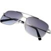imageLightweight Beach Rectangular Metal Sunglasses UV400 Protection  Gift Box Packaged04silver