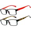 imageThe Fresh 2 Pack Computer Reading Glasses Against Eye Strain Fatigue Dry Eyes Anti Blue Light Glare