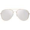 imageThe Fresh Classic Aviator Frame Light Color Lens XL Oversized Sunglasses Gift Box22gold