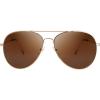 imageThe Fresh Classic Aviator Frame Light Color Lens XL Oversized Sunglasses Gift Box24gold