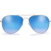 imageThe Fresh Classic Metal Frame Mirror Lens Aviator Sunglasses with Gift Box06gold