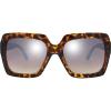 imageThe Fresh Classic Square Oversized Frame Sunglasses Retro Fashion Designer Collection4tortoise