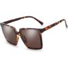 imageThe Fresh Flat Lens Retro Oversized Square Sunglasses for Women732502 Leopard Print
