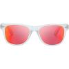 imageThe Fresh Matte Frosted Frame Reflective Colored Mirror Lens Spring Temple Horn Rimmed Sunglasses Gift Box13frost