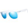 imageThe Fresh Matte Frosted Frame Reflective Colored Mirror Lens Spring Temple Horn Rimmed Sunglasses Gift Box1frost