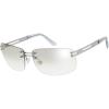imageThe Fresh Minimalist Rimless Sunglasses for Men Women  Exquisite Packaging  FR1M4012Mcsilver  Clear Grey Gradient