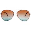 imageThe Fresh Oversize Rimless Ocean Color Lens Aviator Sunglasses Gift Box5gold