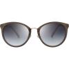 imageThe Fresh Polarized Classic Round Style Tip Pointed Sunglasses Vintage Trendy FR16124PShiny Grey Beige  Grey Gradient
