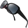 imageThe Fresh Polarized Vintage Classic Square Trendy Sunglasses  Exquisite PackagingBlackRed  Grey Gradient