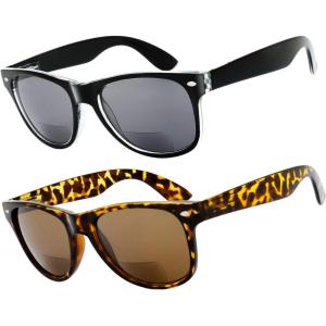 imageBifocals Reading Sunglasses Comfortable Stylish Spring Hinge Sun ReadersBlack1  Demi1