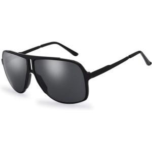 imageMens New Safaris Aviator Sunglasses  Gift Box Package2 Matte Black