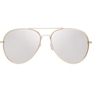 imageThe Fresh Classic Aviator Frame Light Color Lens XL Oversized Sunglasses Gift Box22gold