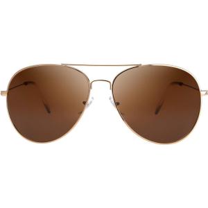 imageThe Fresh Classic Aviator Frame Light Color Lens XL Oversized Sunglasses Gift Box24gold