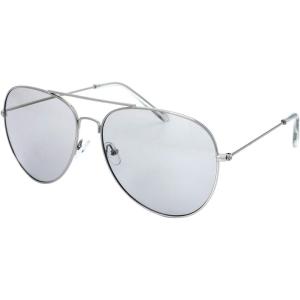 imageThe Fresh Classic Aviator Frame Light Color Lens XL Oversized Sunglasses Gift Box6silver