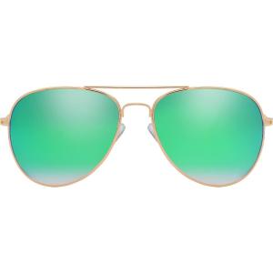 imageThe Fresh Classic Metal Frame Mirror Lens Aviator Sunglasses with Gift Box21bgold