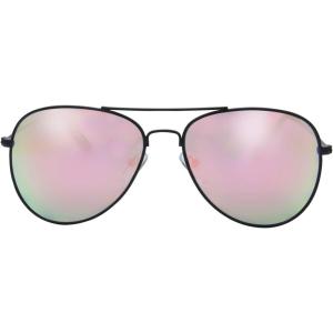 imageThe Fresh Classic Metal Frame Mirror Lens Aviator Sunglasses with Gift Box26black